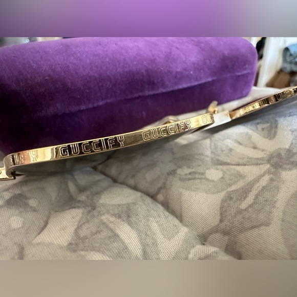 GUCCI SUPREME GG04145 UNISEX SQUARE GG PRINT MONOGRAM MIRROR SUNGLASSES - Picture 15 of 17